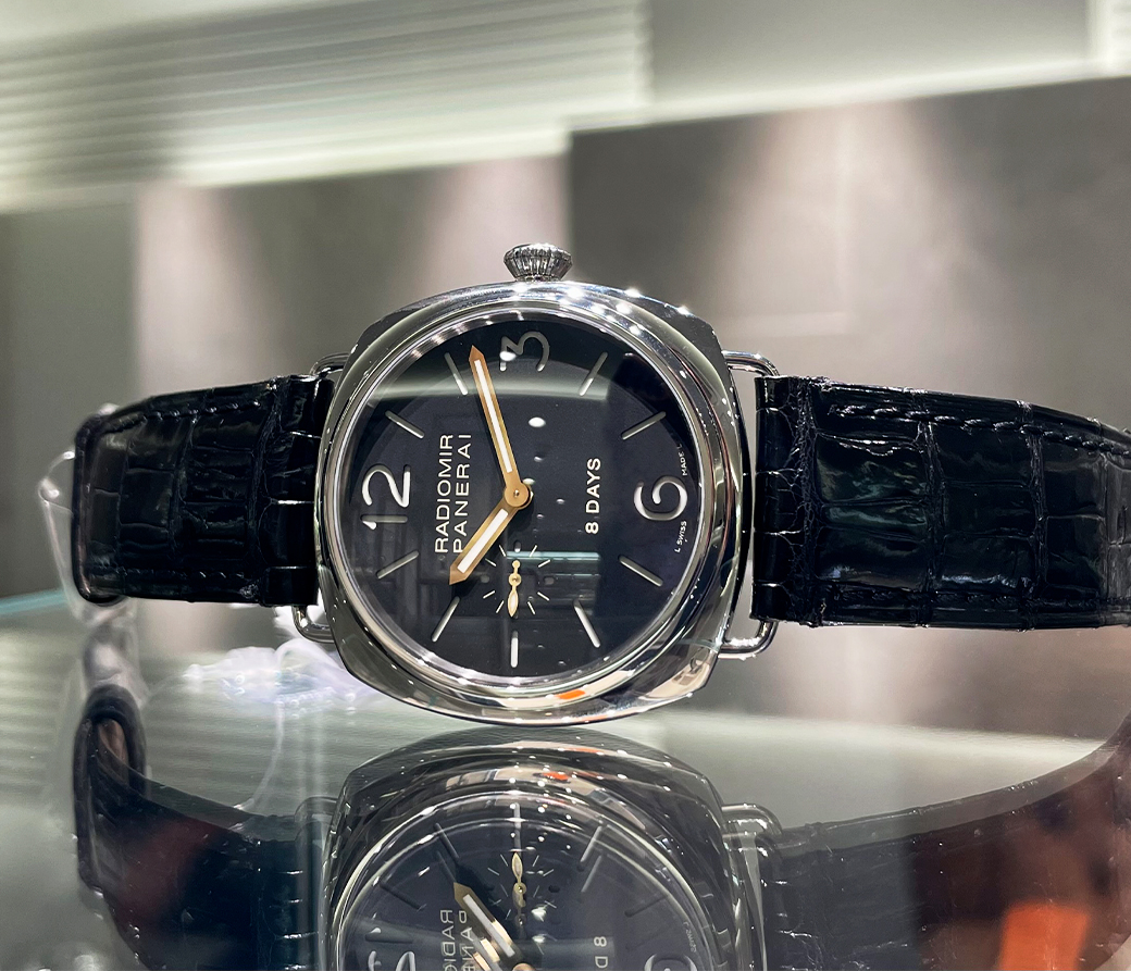 パワーリザーブインジケーターがそこに！？ OFFICINE PANERAI ラジオミール 8デイズ PAM00190 | 時計専門店GMTのブログ