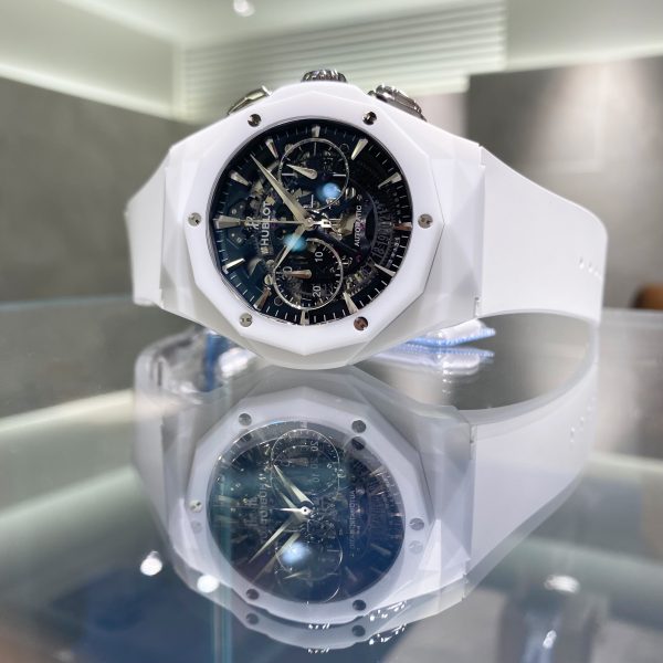 HUBLOT✴︎エアロフュージョンクロノ用ベルト ホワイト | adrianapinto ...