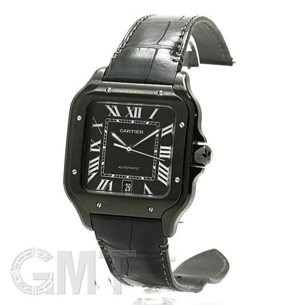 CARTIER カルティエ サントス ドゥカルティエ LM WSSA0039 ブラックADLC