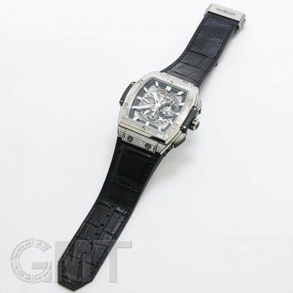 HUBLOT ウブロ スピリット オブ ビッグバン チタニウム バゲットダイヤ 601.NX.0173.LR.0904