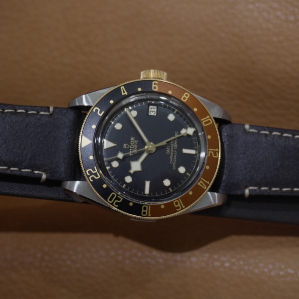 TUDOR チューダー ヘリテージブラックベイ GMT S&G 79833MN ブラウンレザーストラップ