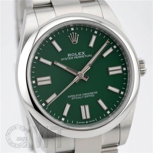 ROLEX ロレックス オイスターパーペチュアル 41 124300 グリーン