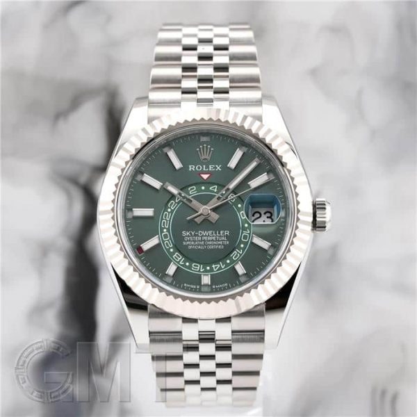 ROLEX ロレックス スカイドゥエラー 336934 ミントグリーン ジュビリーブレス