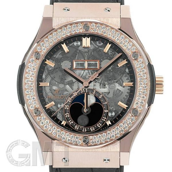 HUBLOT ウブロ クラシック フュージョン アエロ・フュージョン ムーンフェイズ キングゴールド ダイヤモンド 517.OX.0180.LR.1104