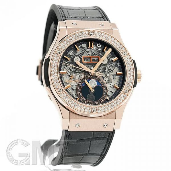 HUBLOT ウブロ クラシック フュージョン アエロ・フュージョン ムーンフェイズ キングゴールド ダイヤモンド 517.OX.0180.LR.1104