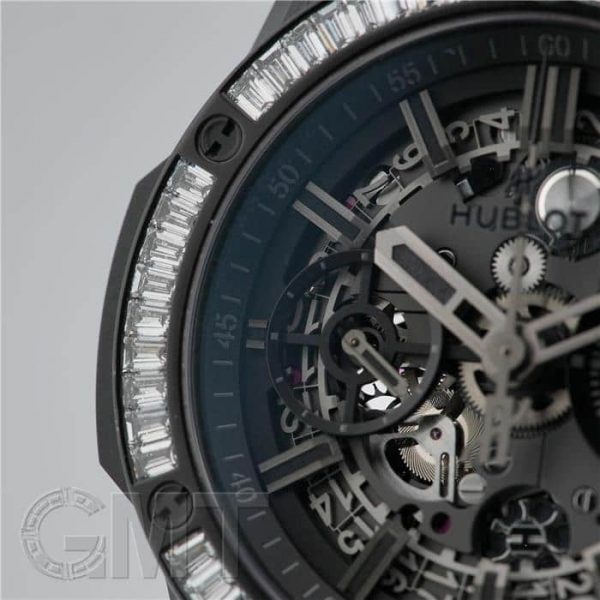 HUBLOT ウブロ ビッグバン インテグレーテッド オールブラック バゲットダイヤモンド 451.CX.1140.CX.1904 