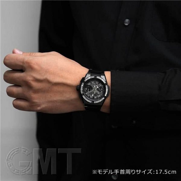 HUBLOT ウブロ ビッグバン インテグレーテッド オールブラック バゲットダイヤモンド 451.CX.1140.CX.1904 