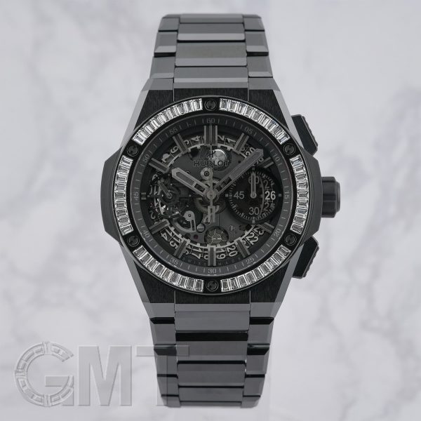 HUBLOT ウブロ ビッグバン インテグレーテッド オールブラック バゲットダイヤモンド 451.CX.1140.CX.1904 