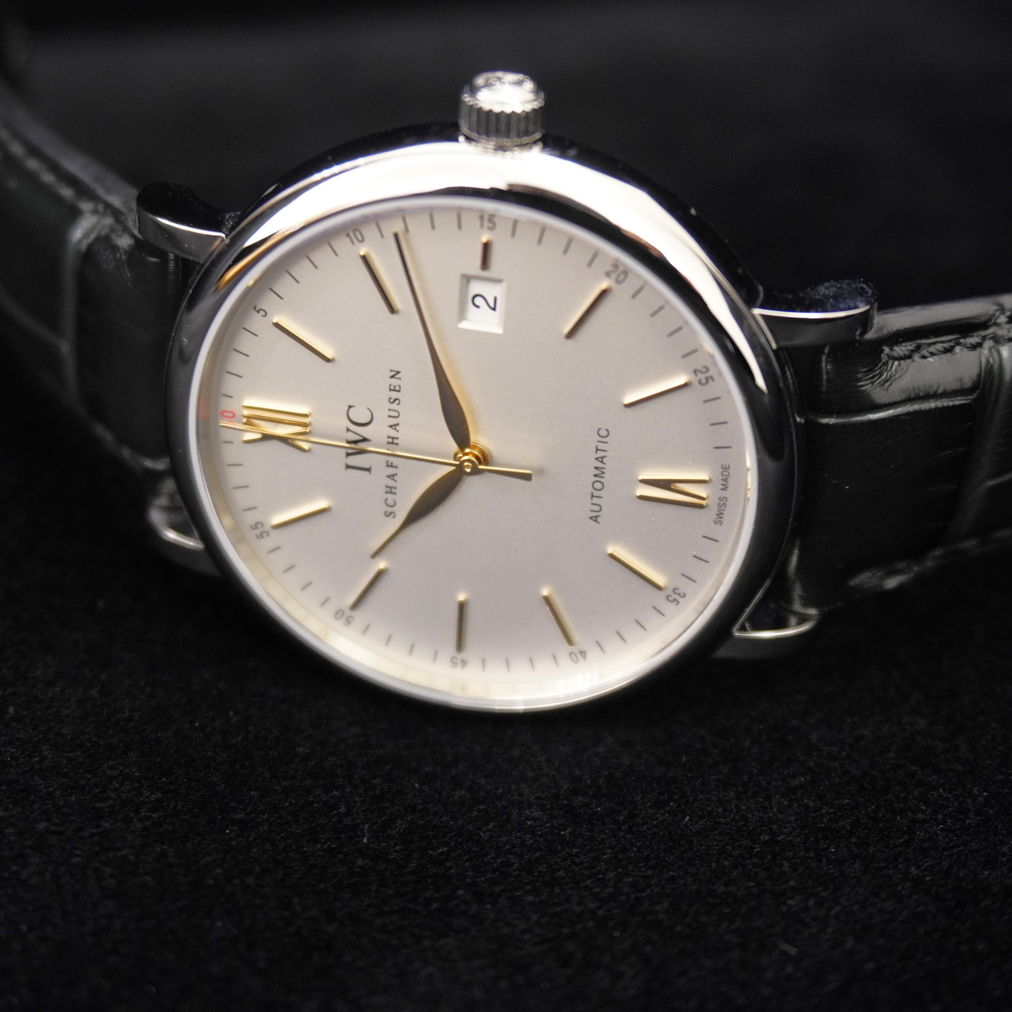 IWC SCHAFFHAUSEN Pm ダイヤモンド 手巻き ドレスウォッチ IWC SCHAFFHAUSEN Pm ダイヤモンド 手巻き ドレスウォッチ