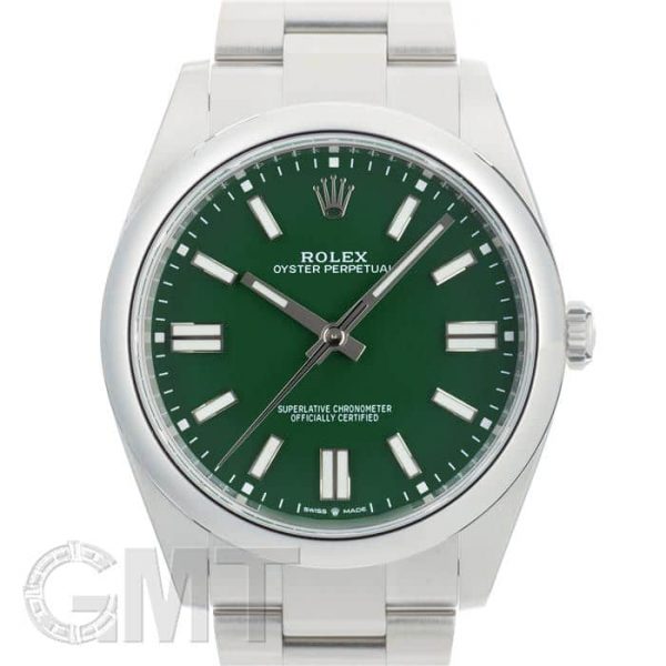 ROLEX ロレックス オイスターパーペチュアル 41 124300 グリーン