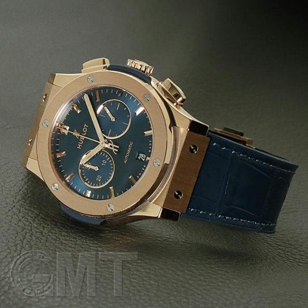 HUBLOT ウブロ クラシック フュージョン クロノグラフ キングゴールド ブルー 42mm 541.OX.7180.LR