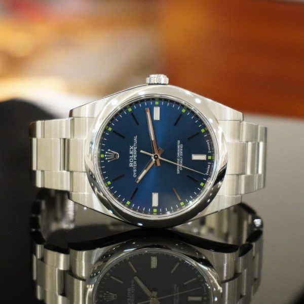 ROLEX ロレックス オイスターパーペチュアル 114300 ブルー