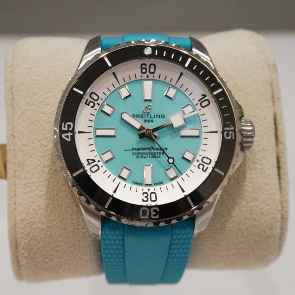 BREITLING ブライトリング スーパーオーシャン オートマチック 44 A17376211L2S2 ターコイズ
