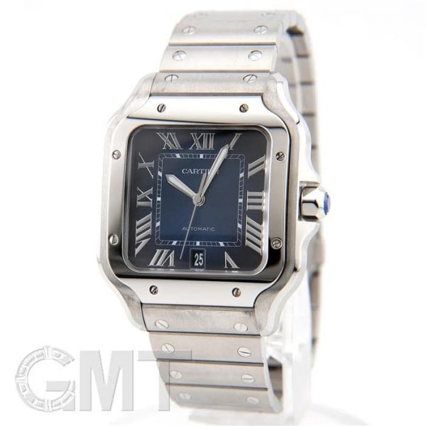 CARTIER カルティエ サントス ドゥ カルティエ ウォッチ ラージモデル ブルー WSSA0071