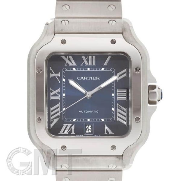 CARTIER カルティエ サントス ドゥ カルティエ ウォッチ ラージモデル ブルー WSSA0071
