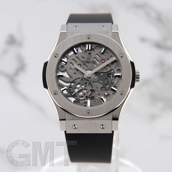 HUBLOT ウブロ クラシック フュージョン クラシコ ウルトラシン スケルトン チタニウム 545.NX.0170.LR