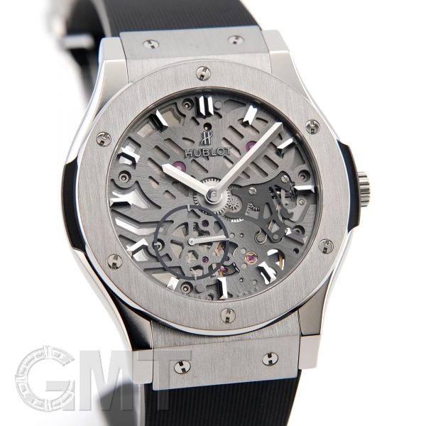 HUBLOT ウブロ クラシック フュージョン クラシコ ウルトラシン スケルトン チタニウム 545.NX.0170.LR