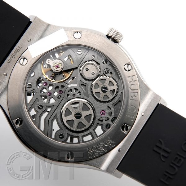 HUBLOT ウブロ クラシック フュージョン クラシコ ウルトラシン スケルトン チタニウム 545.NX.0170.LR