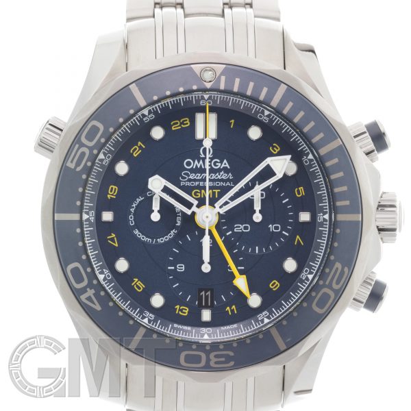 OMEGA オメガ シーマスター ダイバー300M クロノグラフ GMT 212.30.44.52.03.001 ブルー/イエロー 