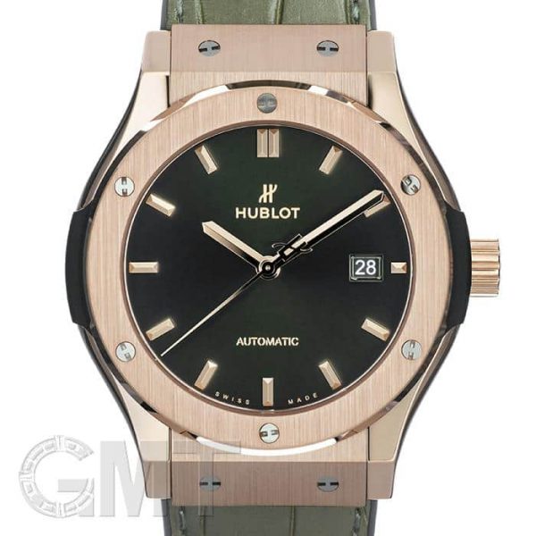 HUBLOT ウブロ クラシック フュージョン キングゴールド 542.OX.8980.LR グリーン 42mm