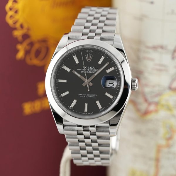 ROLEX ロレックス デイトジャスト 41 126300 ブラック ジュビリーブレスレット