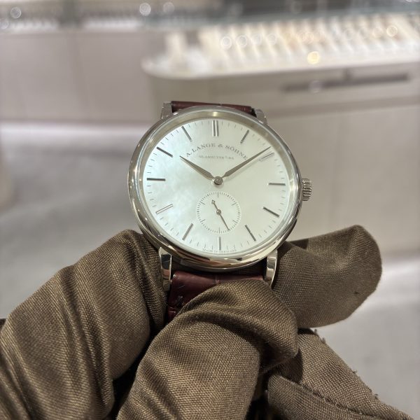 A. LANGE & SOHNE ランゲ&ゾーネ サクソニア 35mm 219.047 ホワイトシェル