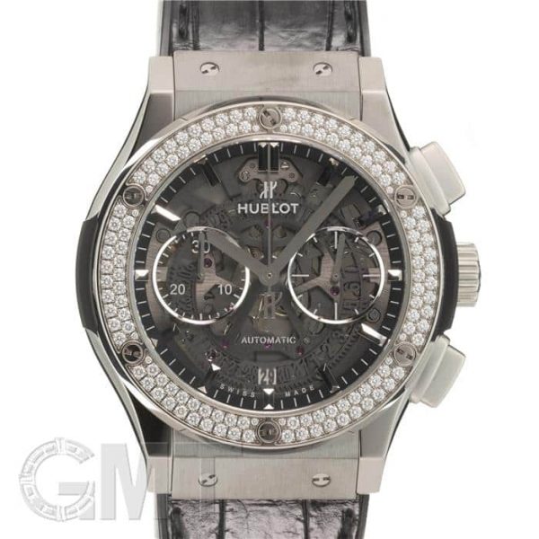 HUBLOT ウブロ クラシック フュージョン アエロフュージョン クロノグラフ チタニウム ダイヤモンド 525.NX.0170.LR.1104