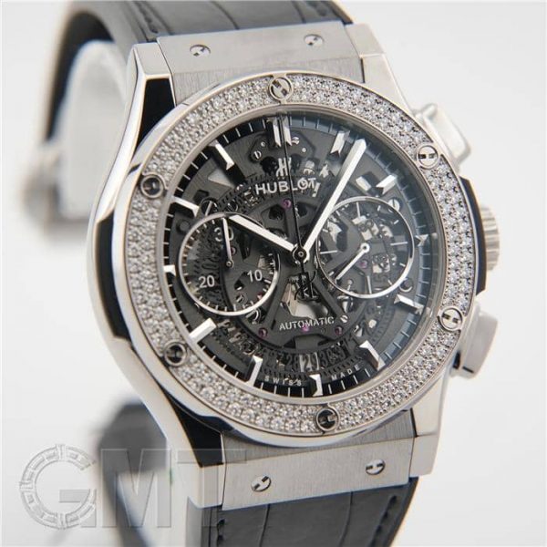 HUBLOT ウブロ クラシック フュージョン アエロフュージョン クロノグラフ チタニウム ダイヤモンド 525.NX.0170.LR.1104