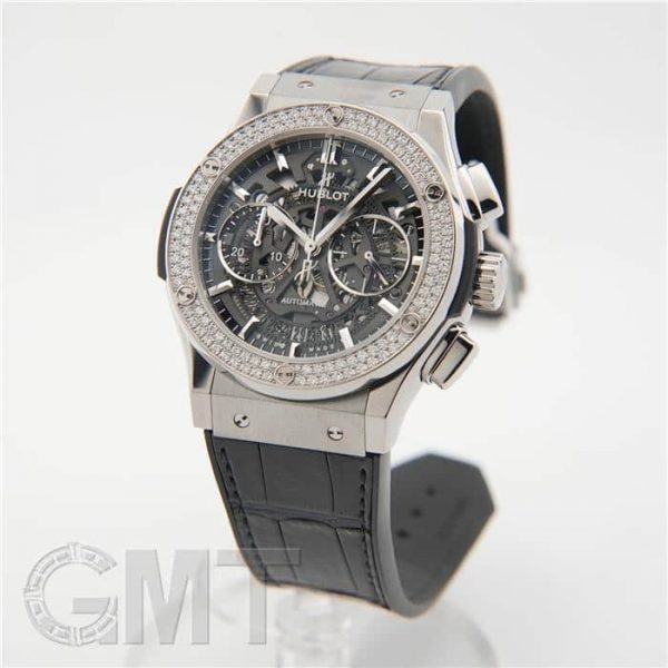 HUBLOT ウブロ クラシック フュージョン アエロフュージョン クロノグラフ チタニウム ダイヤモンド 525.NX.0170.LR.1104