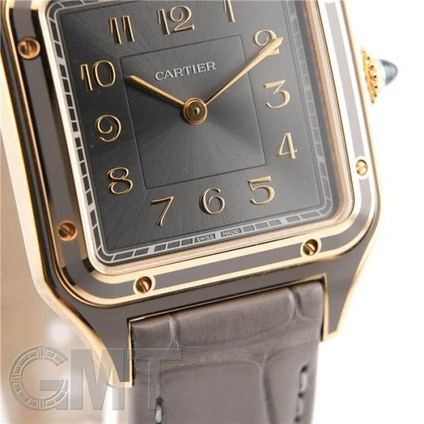 CARTIER カルティエ サントス デュモン LM WGSA0097 グレーラッカー