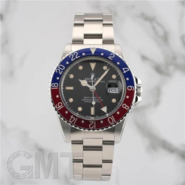 ROLEX ロレックス GMTマスター I 16750 レッド/ブルー フチ有り 
