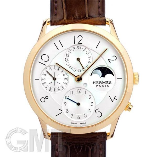 HERMES エルメス スリム ドゥ エルメス パーペチュアルカレンダー CA3.870