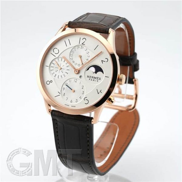 HERMES エルメス スリム ドゥ エルメス パーペチュアルカレンダー CA3.870