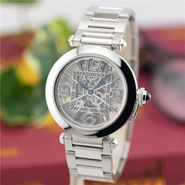 CARTIER カルティエ パシャ ドゥ カルティエ スケルトン WHPA0007