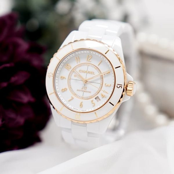 CHANEL シャネル J12 キャリバー 12.1, 38MM ホワイトセラミック イエローゴールド H9540