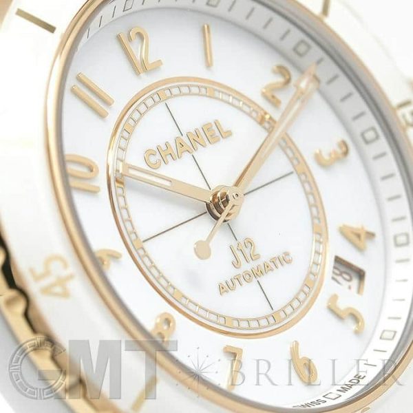 CHANEL シャネル J12 キャリバー 12.1, 38MM ホワイトセラミック イエローゴールド H9540