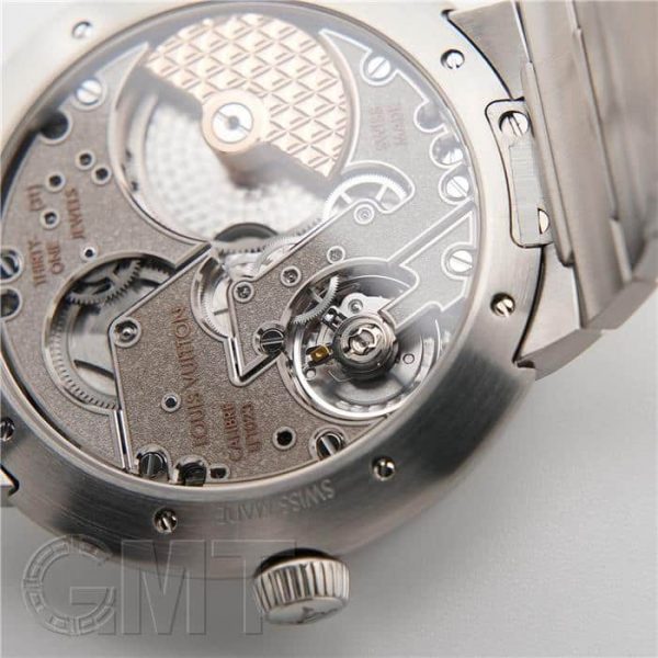 LOUIS VUITTON ルイ・ヴィトン タンブール オトマティック スティール シルバー W1ST10