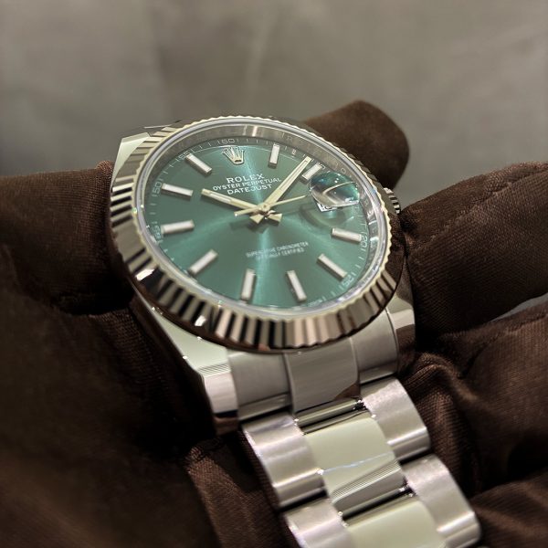 ROLEX ロレックス デイトジャスト 41 126334 ミントグリーン オイスターブレスレット