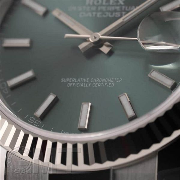 ROLEX ロレックス デイトジャスト 41 126334 ミントグリーン オイスターブレスレット