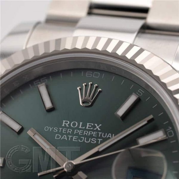 ROLEX ロレックス デイトジャスト 41 126334 ミントグリーン オイスターブレスレット