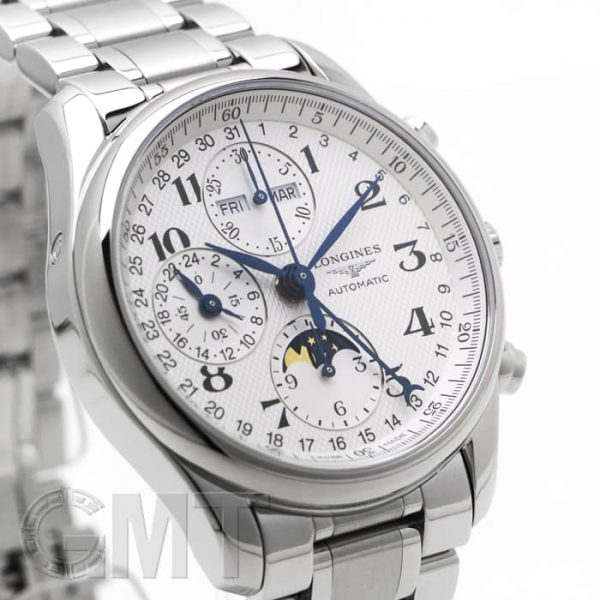 LONGINES ロンジン マスターコレクション ムーンフェイズ クロノ シルバー L2.673.4.78.6
