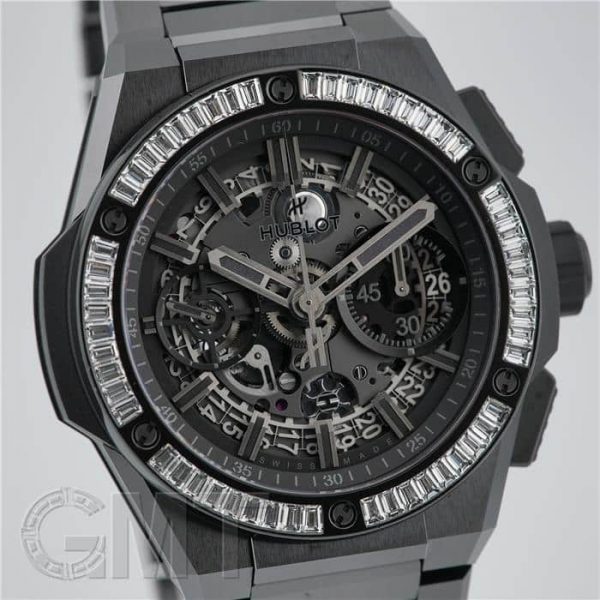 HUBLOT ウブロ ビッグバン インテグレーテッド オールブラック バゲットダイヤモンド 451.CX.1140.CX.1904
