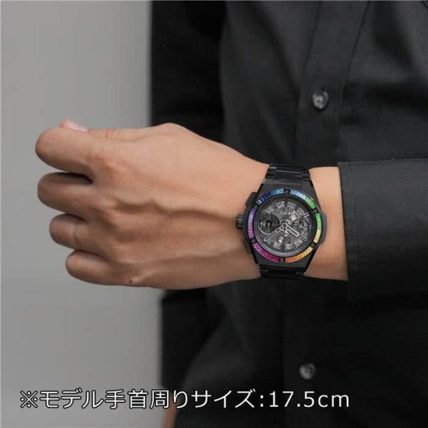 HUBLOT ウブロ ビッグバン インテグレーテッド オールブラック レインボー 451.CX.1140.CX.4099