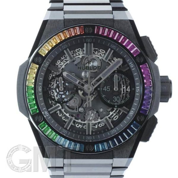 HUBLOT ウブロ ビッグバン インテグレーテッド オールブラック レインボー 451.CX.1140.CX.4099