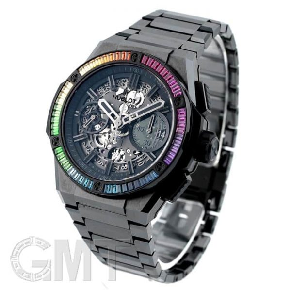 HUBLOT ウブロ ビッグバン インテグレーテッド オールブラック レインボー 451.CX.1140.CX.4099