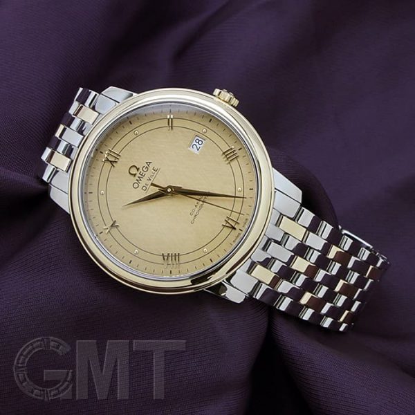 OMEGA オメガ デ・ヴィル プレステージ 39.5MM SS/YG シャンパンクロス 424.20.40.20.08.001