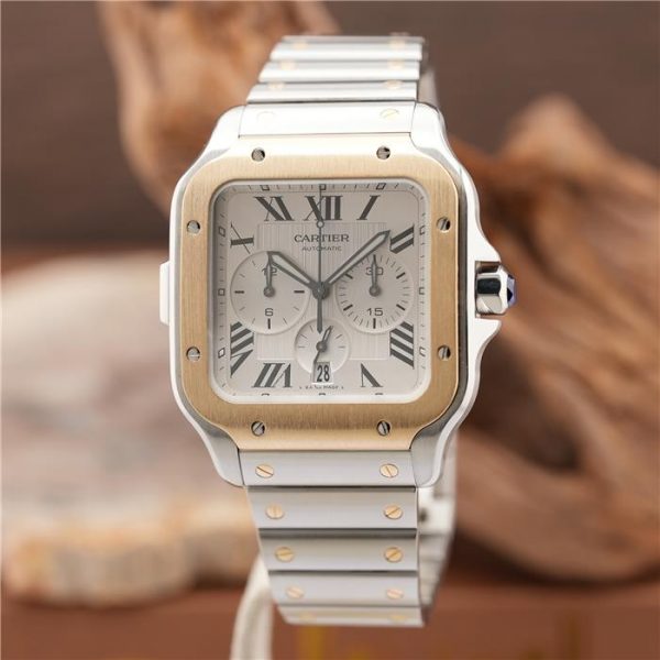 CARTIER カルティエ サントス ドゥ カルティエ クロノグラフ ウォッチ W2SA0008