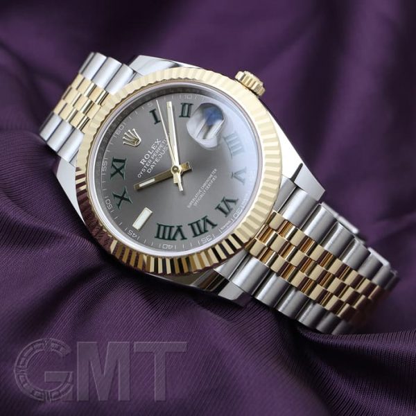 ROLEX ロレックス デイトジャスト 41 126333 グレー/グリーンローマ ジュビリーブレス