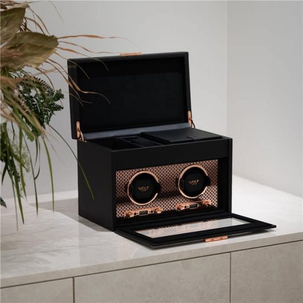 WOLF ウルフ ウォッチワインダー （正規輸入商品）AXIS ワインディングマシーン カッパー ダブル 469316