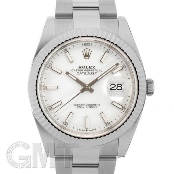 ROLEX ロレックス デイトジャスト 41 126334 ホワイト オイスターブレスレット